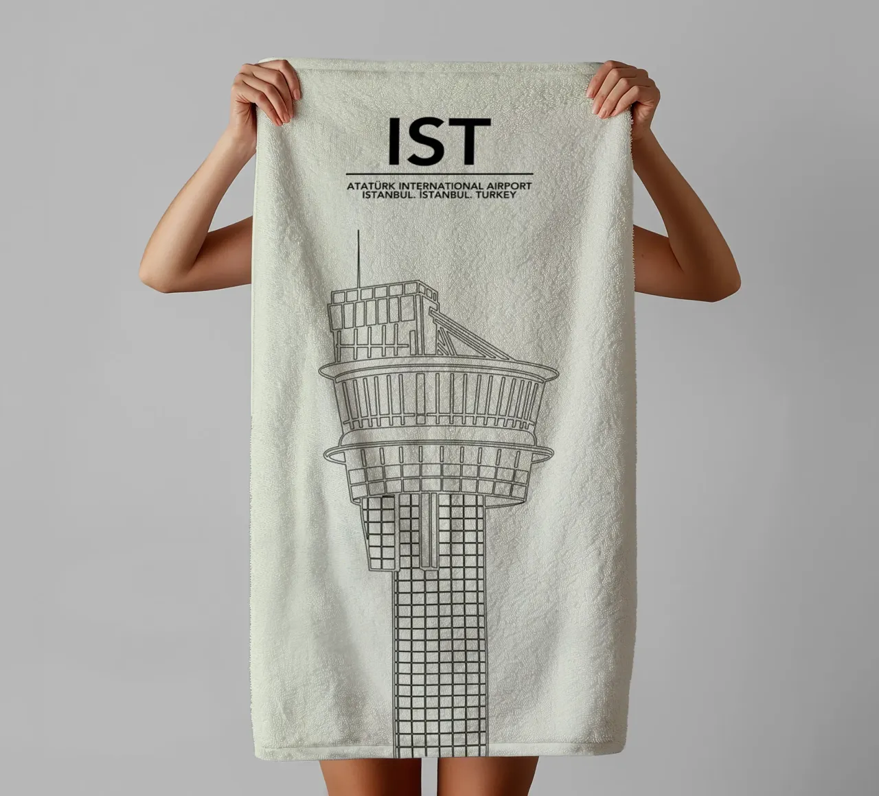 IST Istanbul Tower asciugamano da bagno da 08left