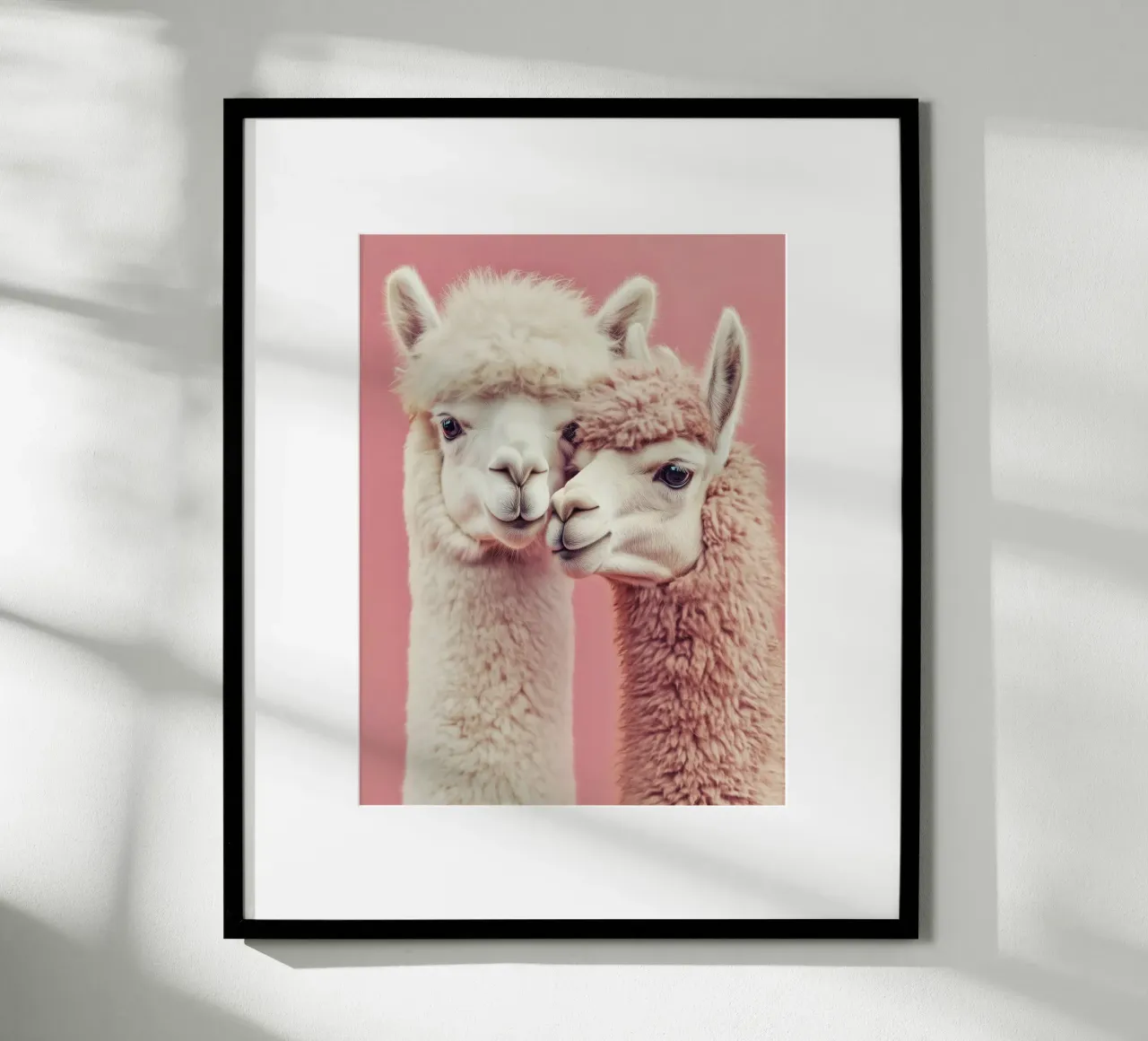 Rosa Alpaka-Liebe | Herzerwärmendes Design mit Humor Poster von Autofocus
