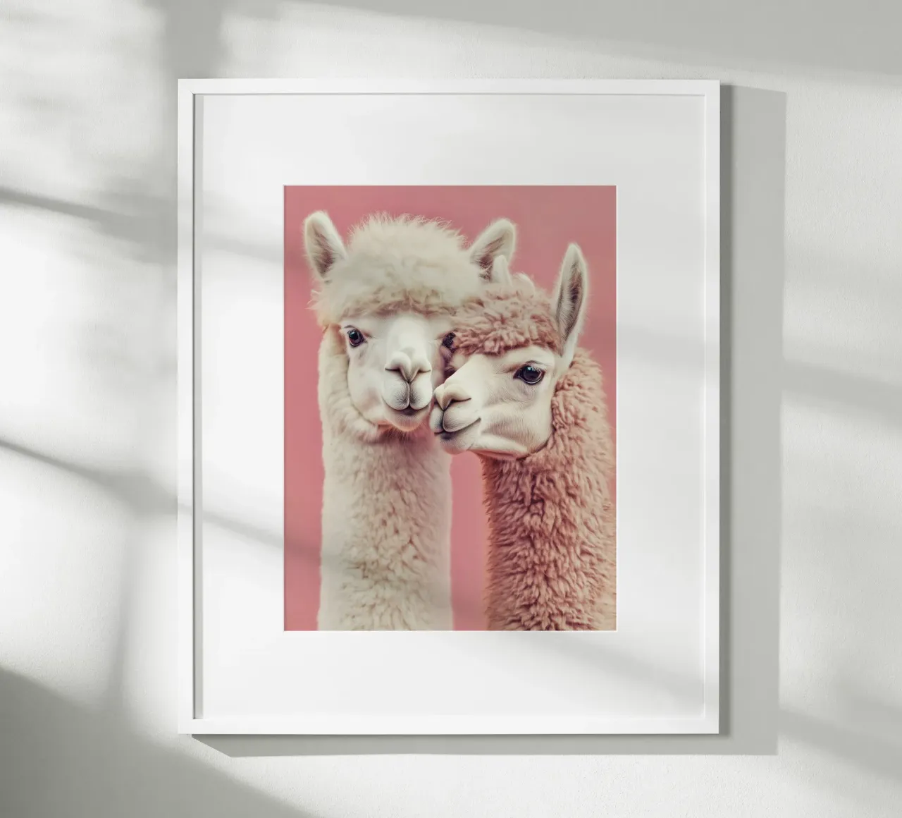 Rosa Alpaka-Liebe | Herzerwärmendes Design mit Humor Poster von Autofocus
