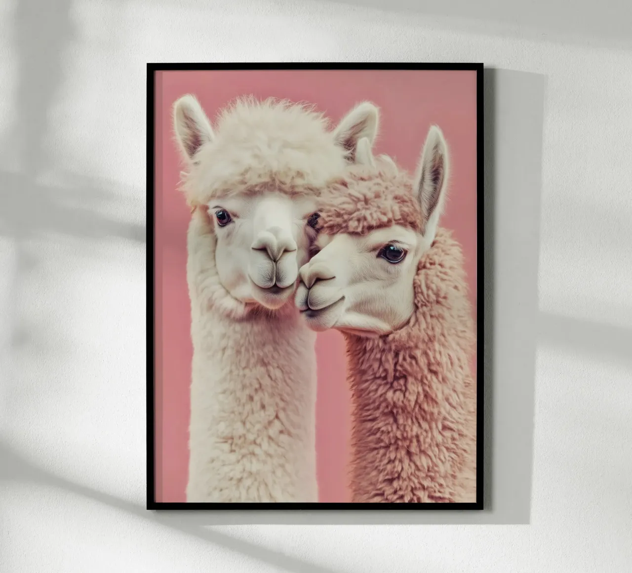 Rosa Alpaka-Liebe | Herzerwärmendes Design mit Humor Poster von Autofocus