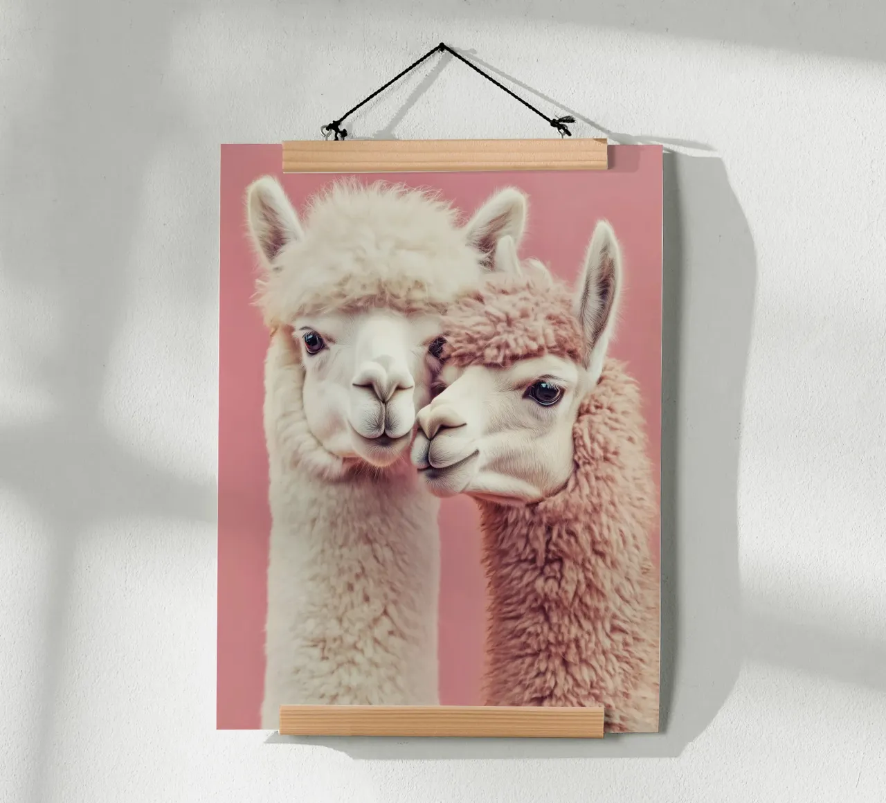 Rosa Alpaka-Liebe | Herzerwärmendes Design mit Humor Poster von Autofocus