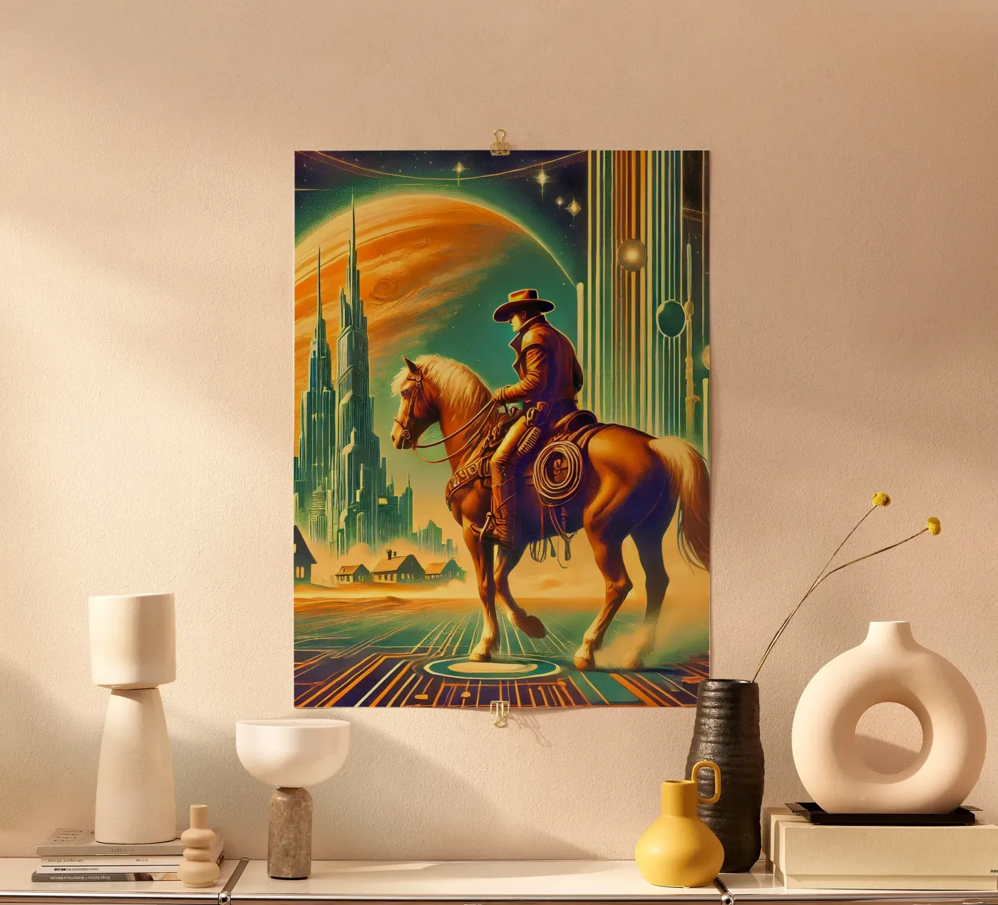 Space Cowboy poster da Digital Naive