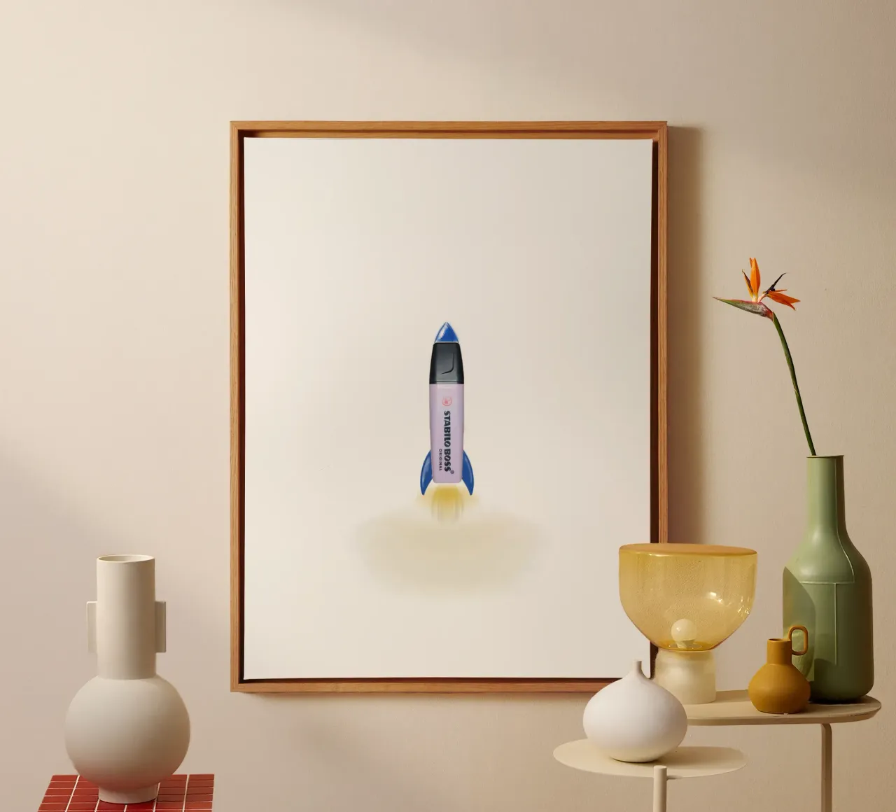 "Be Bold" – A Creative Blend of Simplicity and Imagination canvas by B Art