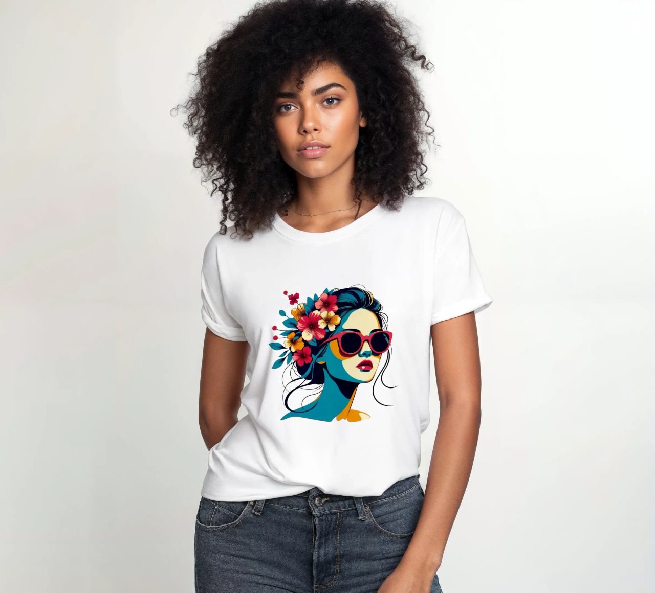 Summer Girl Frauen T-Shirt von Digital Naive