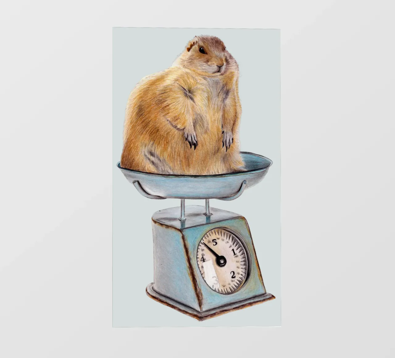 The shock on the scales pvc cover by Graphit und Farbe