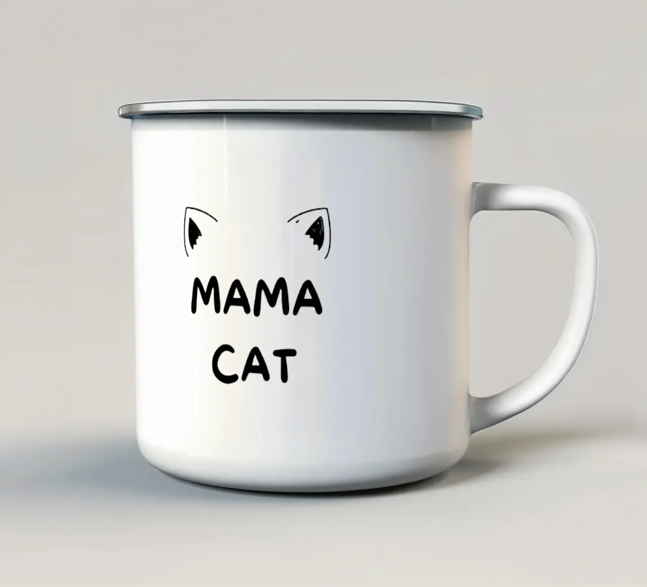 Mama Cat tazza in smalto da Dreamer10
