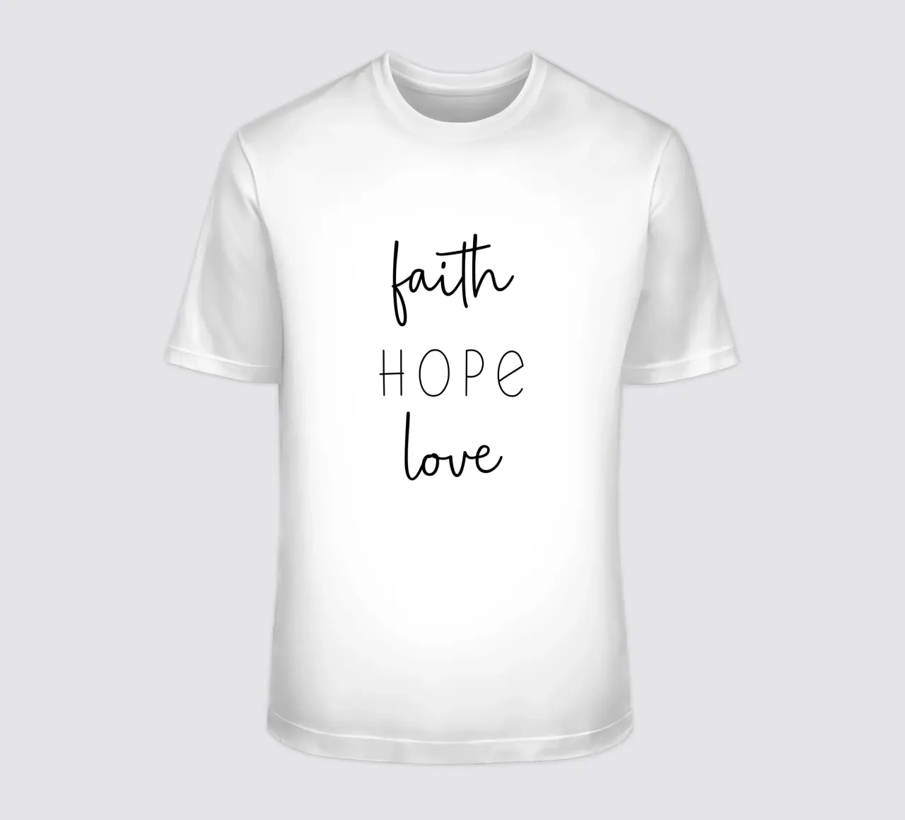 Glaube Hoffnung Liebe T-Shirt von Shark Printables