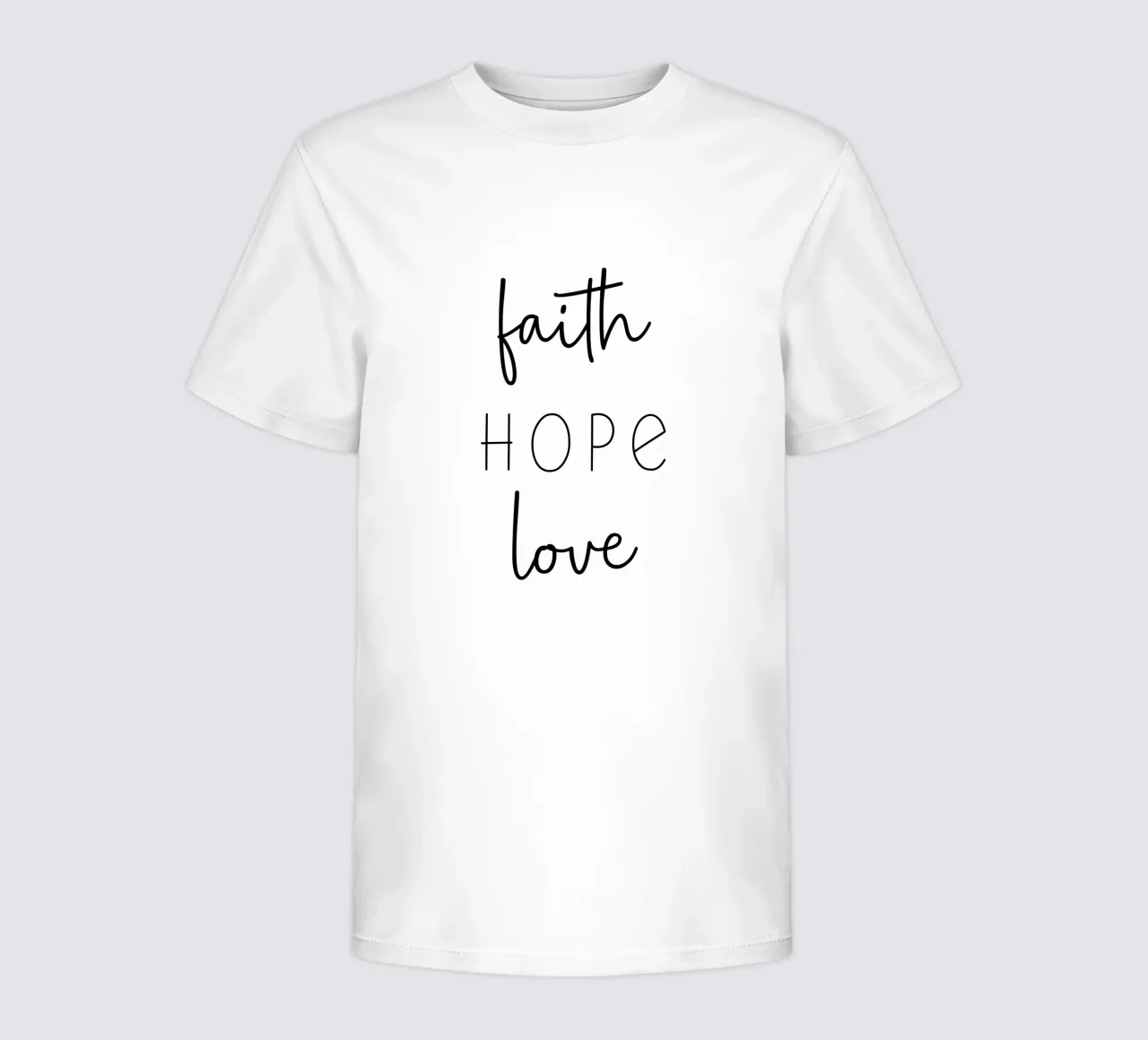 Foi Espérance Amour t-shirt enfant de Shark Printables