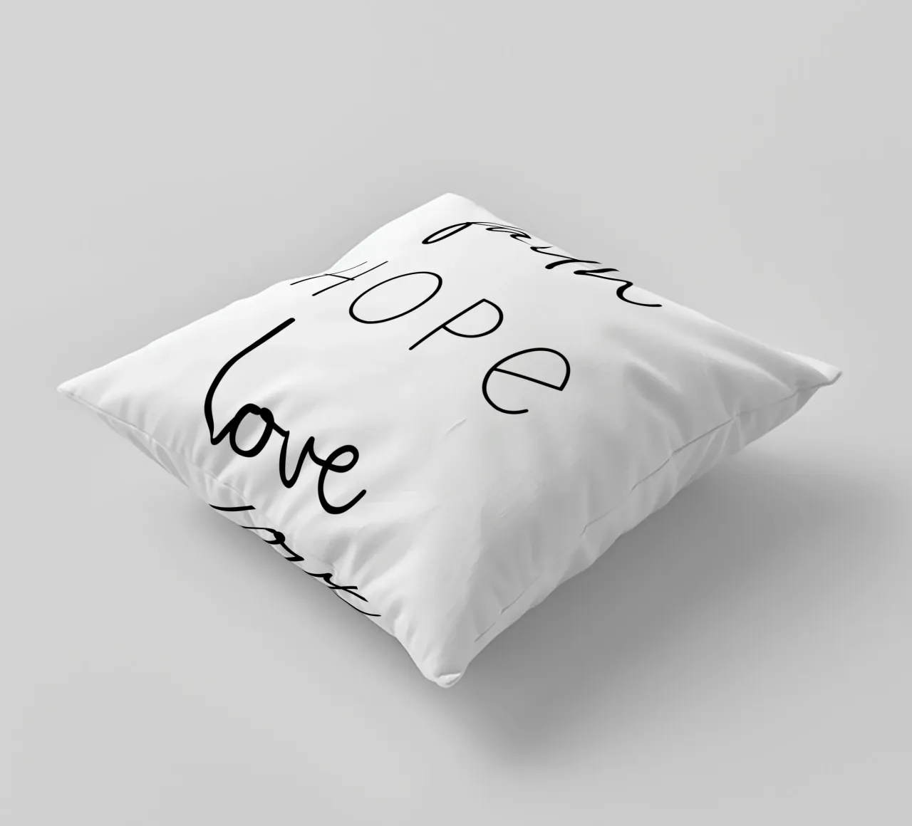 Fede Speranza Amore cuscino da Shark Printables