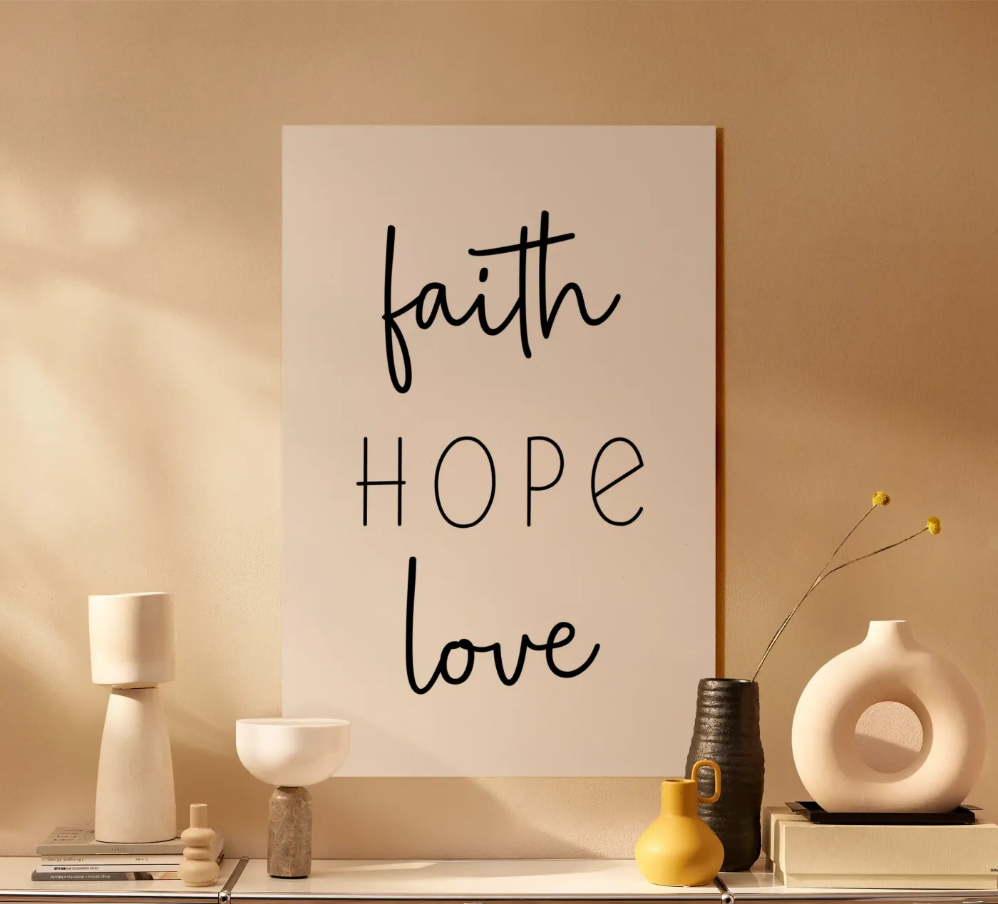 Faith Hope Love plexiglass da Shark Printables