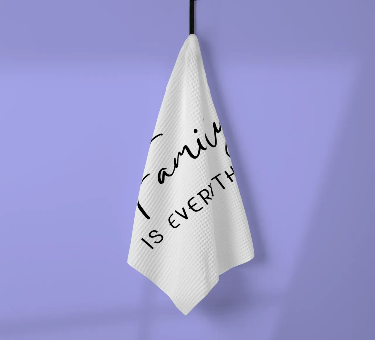 Family Is Everything tea towel by Shark Printables