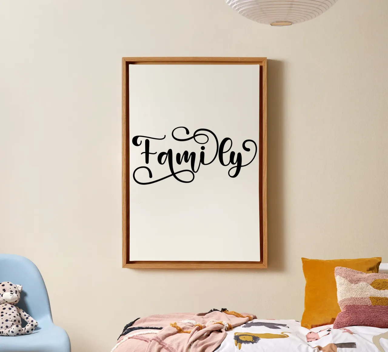 Famiglia tela con Cornice a cassetta da Shark Printables