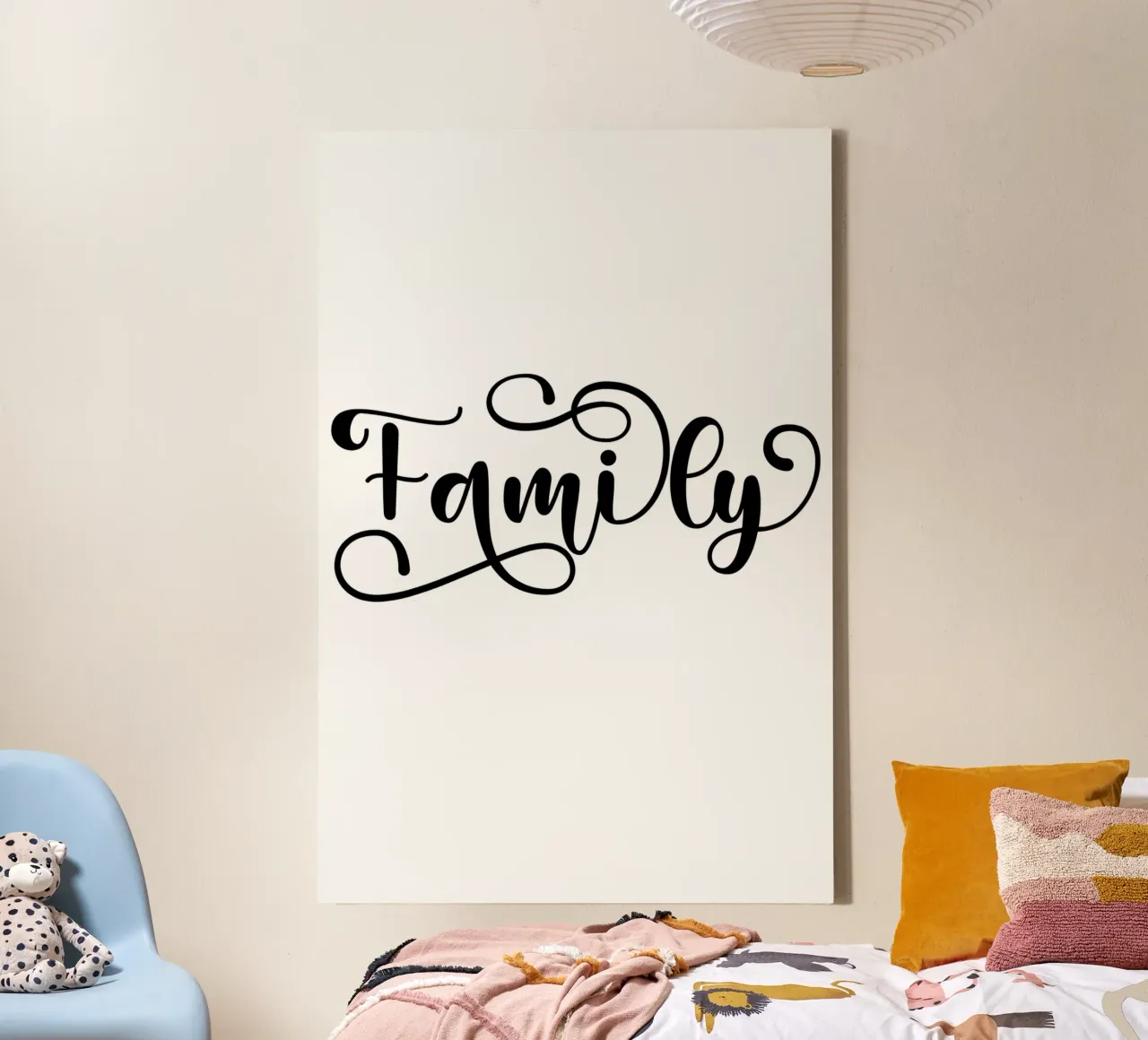 Famiglia tela con Cornice a cassetta da Shark Printables