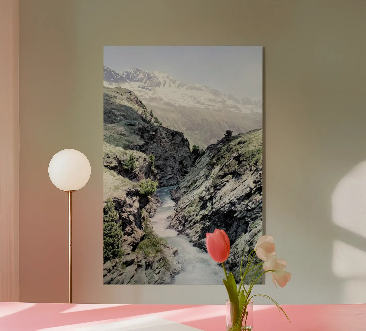 Alpenfluss plexiglas de Sarah Bühler