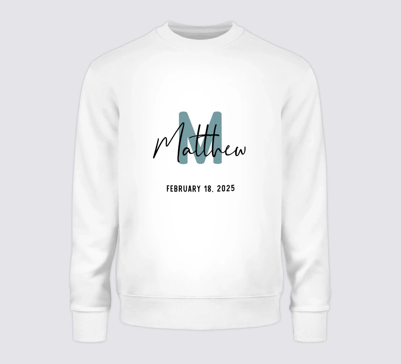Personnalisé Nom initial personnalisé sweat de Shark Printables