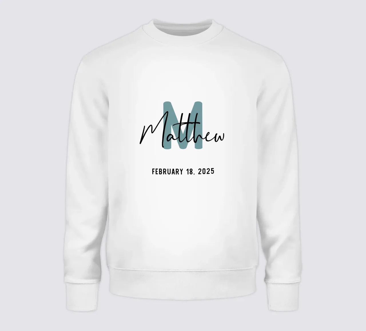 Personalisierter Name mit Initialen Sweatshirt von Shark Printables