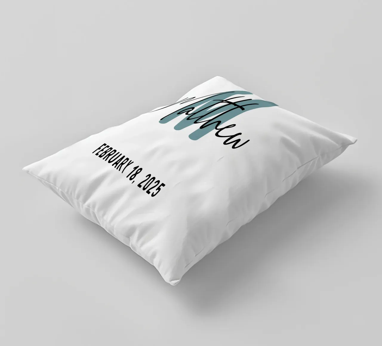 Nome iniziale personalizzato cuscino da Shark Printables