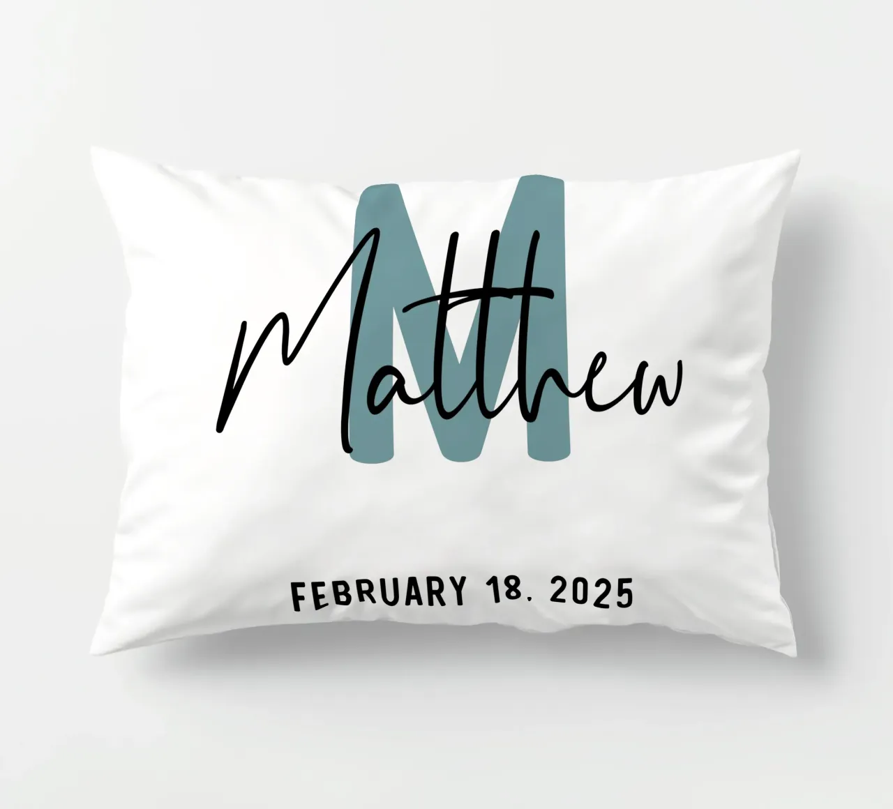 Nome iniziale personalizzato cuscino da Shark Printables