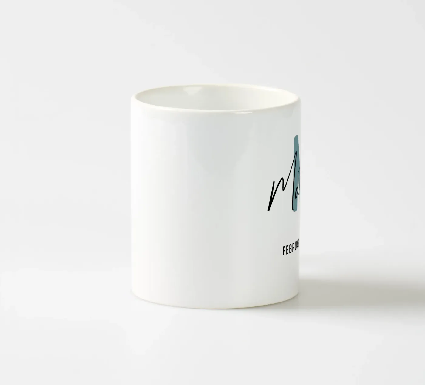 Personalized Custom Initial Name ceramic mug by Shark Printables