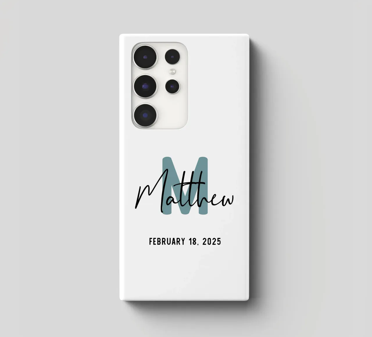 Personalized Custom Initial Name samsung phone case by Shark Printables