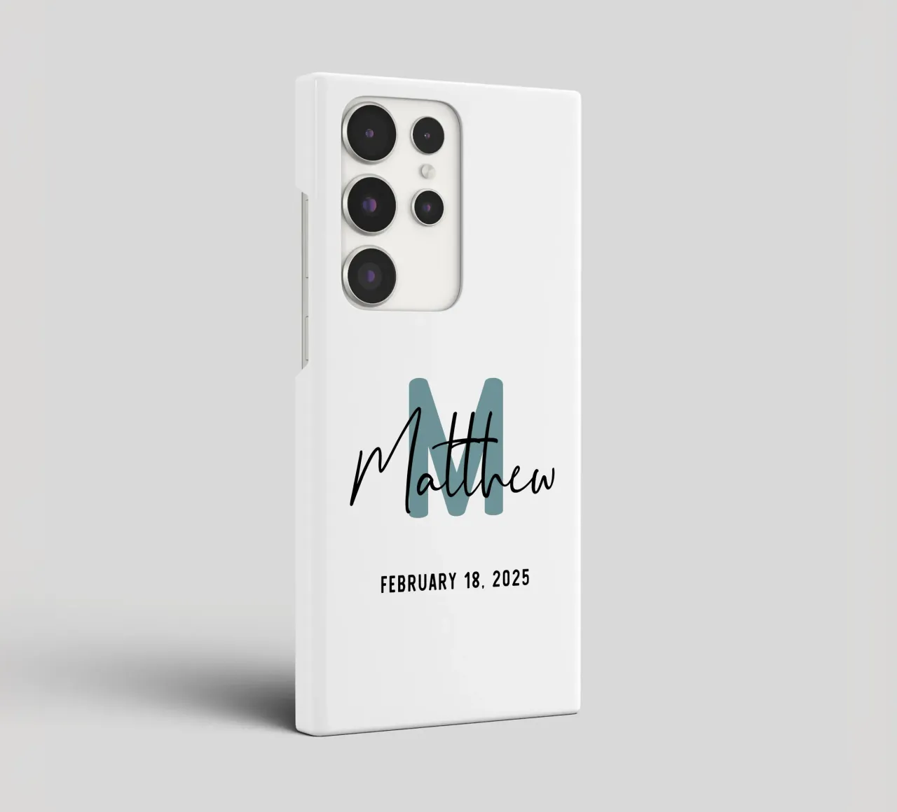 Personalized Custom Initial Name samsung phone case by Shark Printables