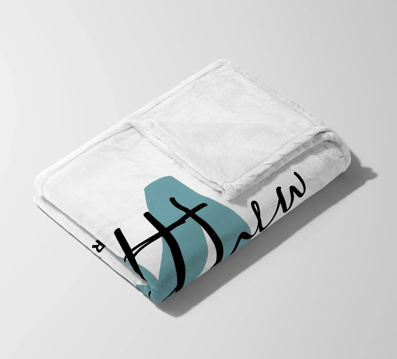 Nome iniziale personalizzato coperta in pile da Shark Printables
