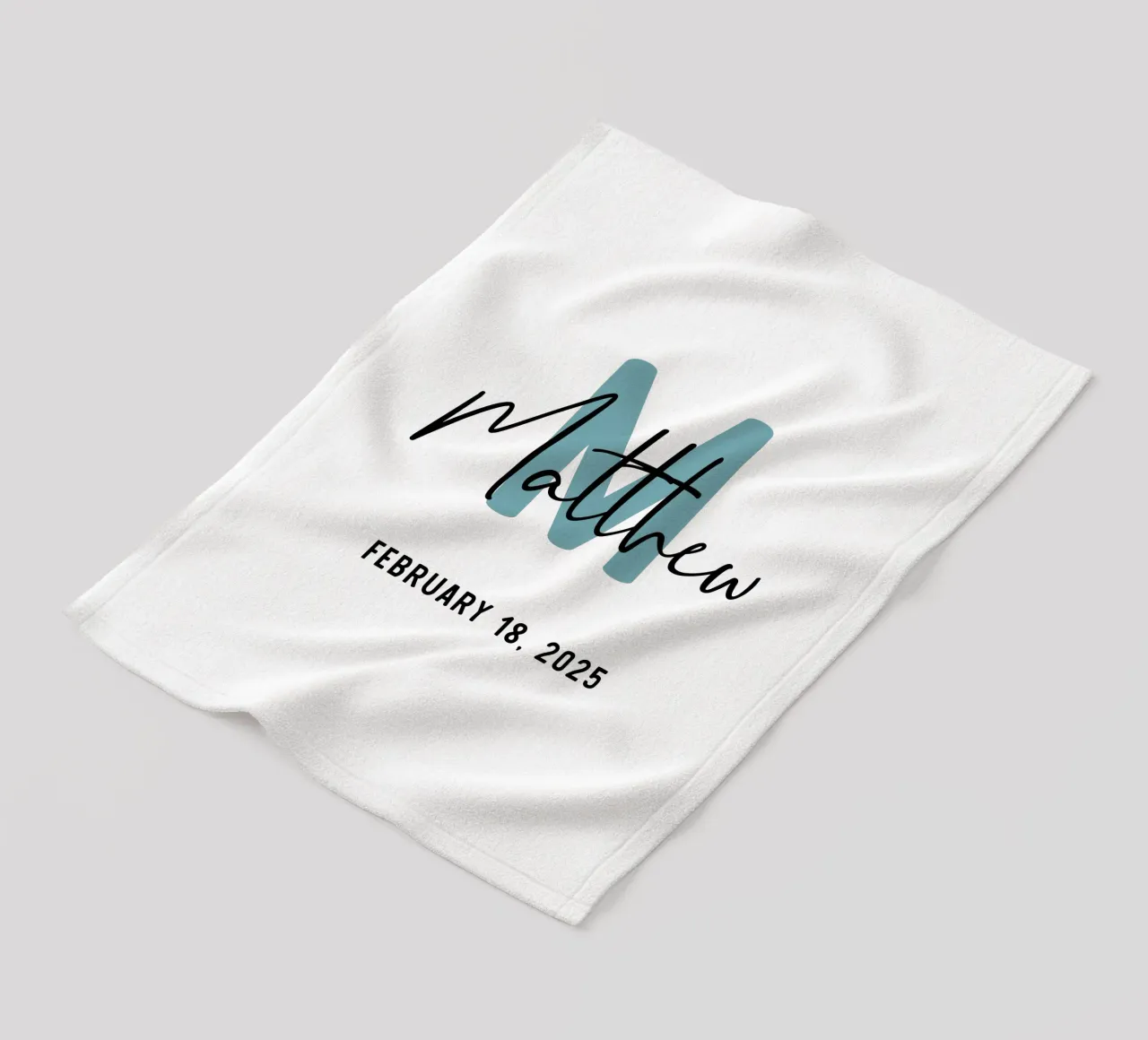 Personnalisé Nom initial personnalisé plaid polaire de Shark Printables