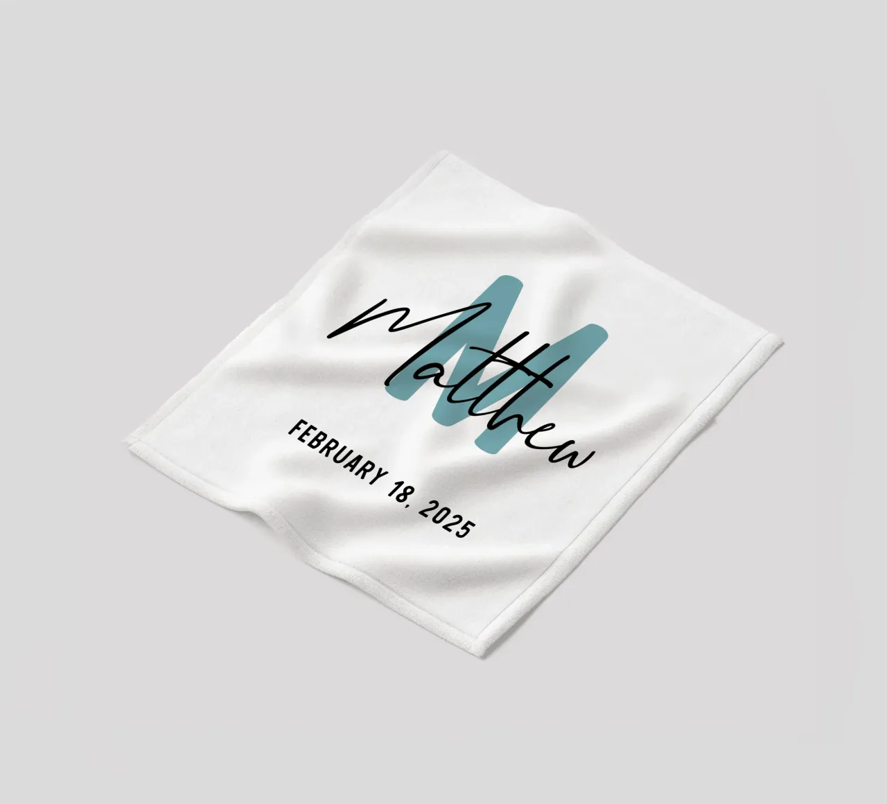 Personnalisé Nom initial personnalisé plaid polaire de Shark Printables