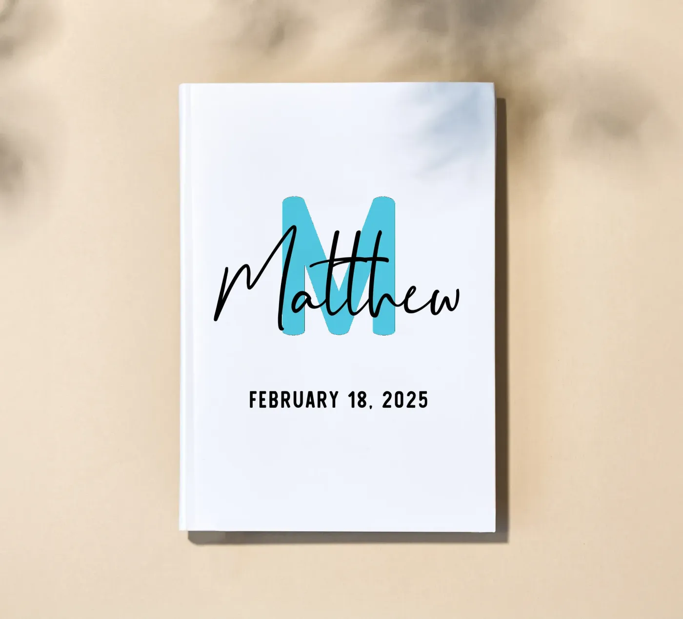 Personalized Custom Initial Name Notizbuch von Shark Printables