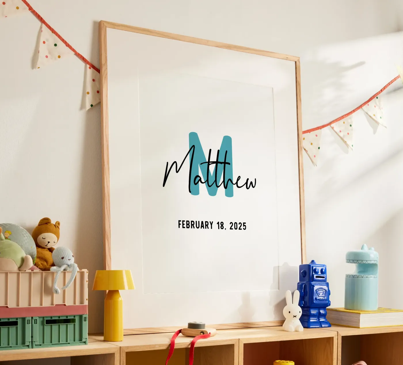 Personnalisé Nom initial personnalisé poster de Shark Printables