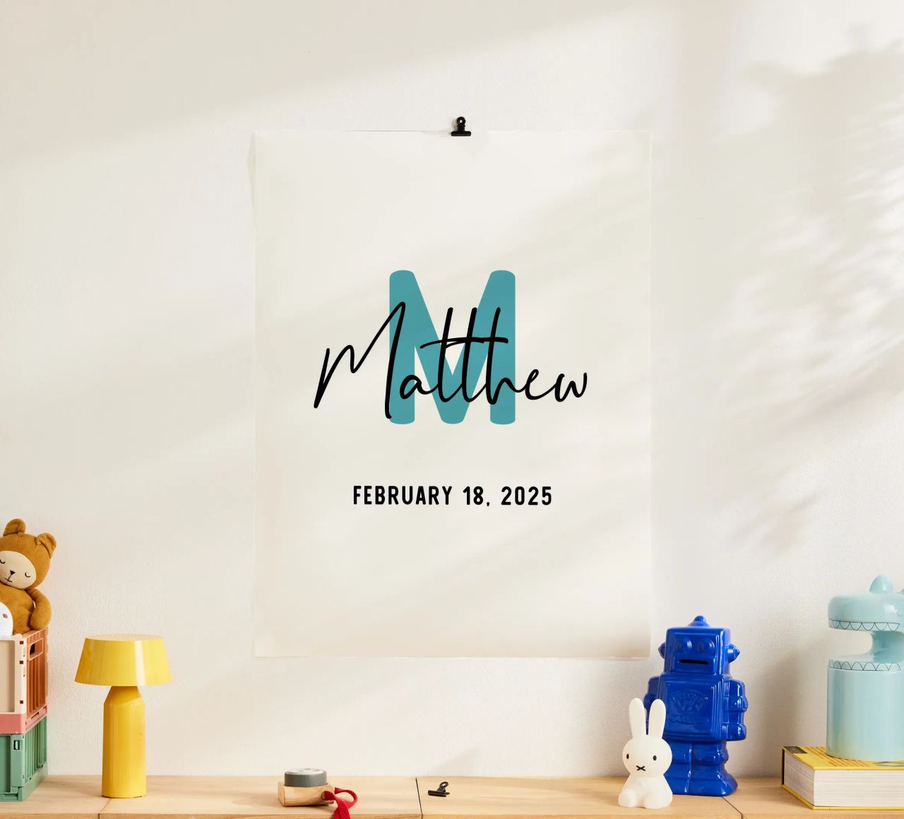 Personalized Custom Initial Name hahnemühle by Shark Printables