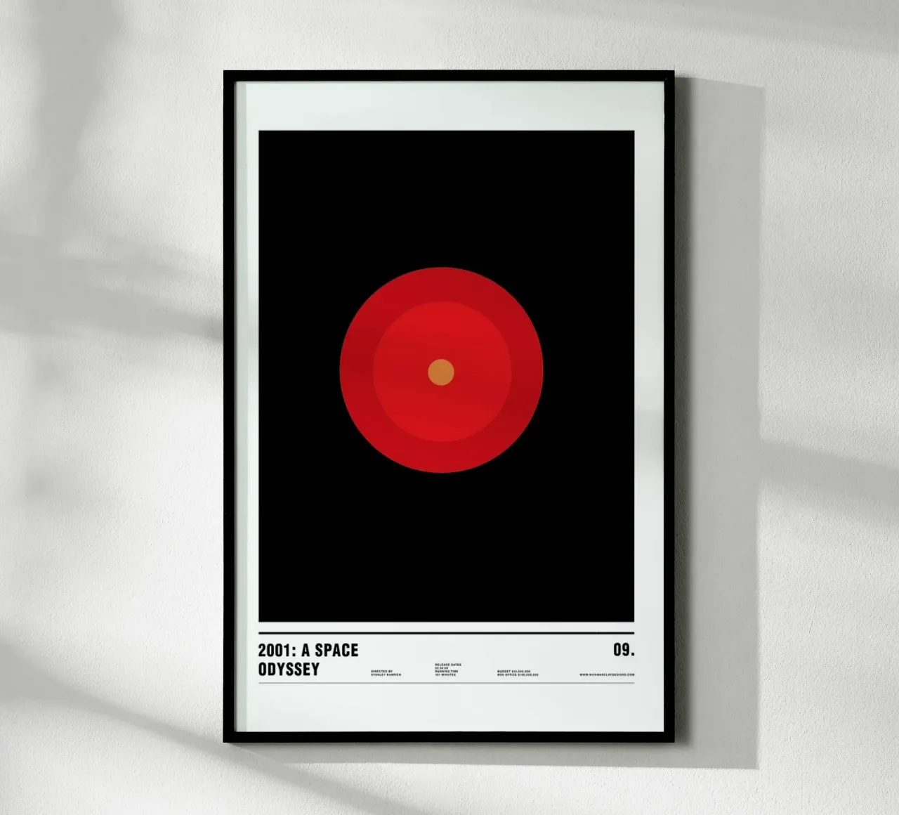 2001 A Space Odyssey poster da Nick Barclay