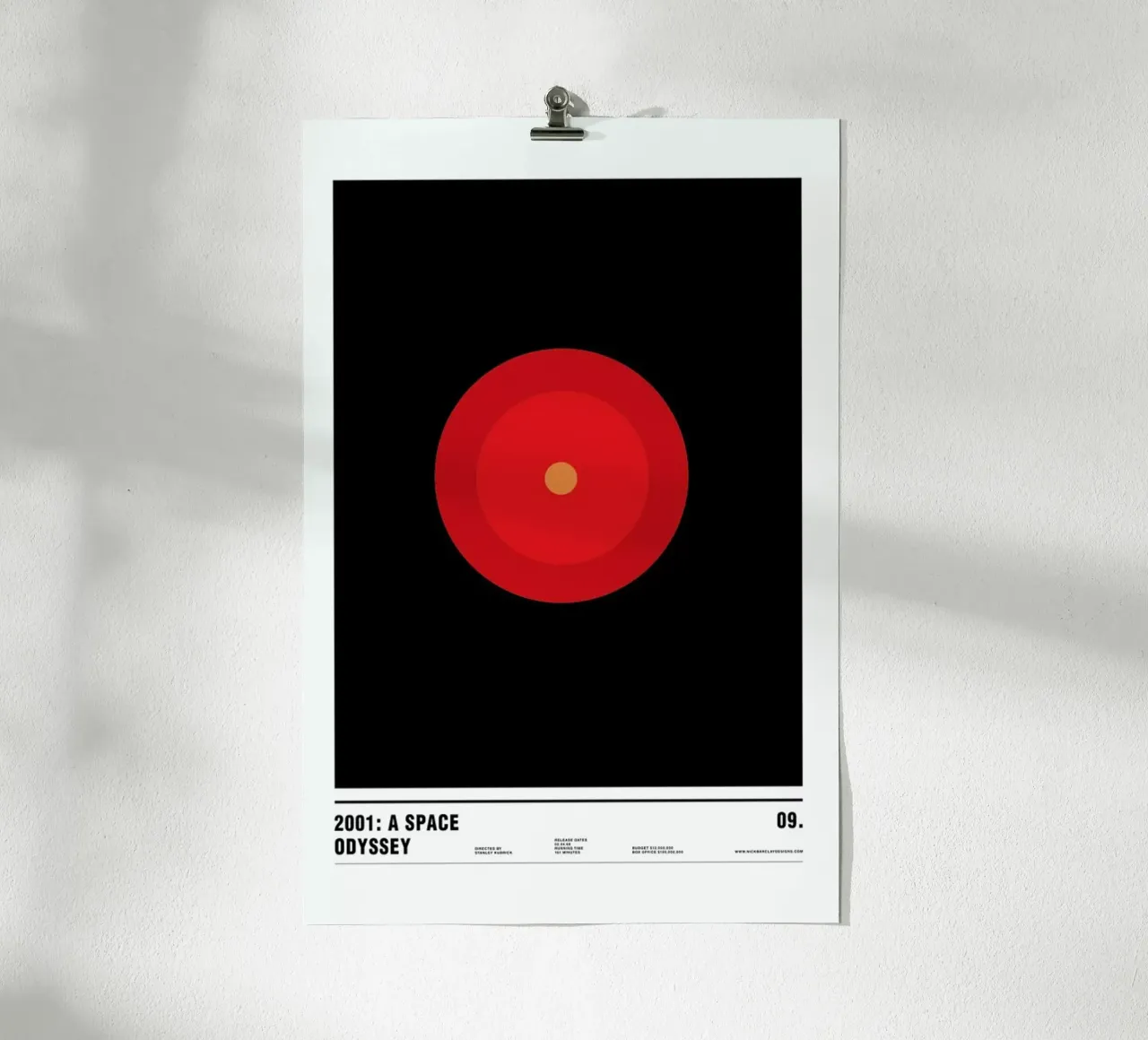 2001 A Space Odyssey poster da Nick Barclay