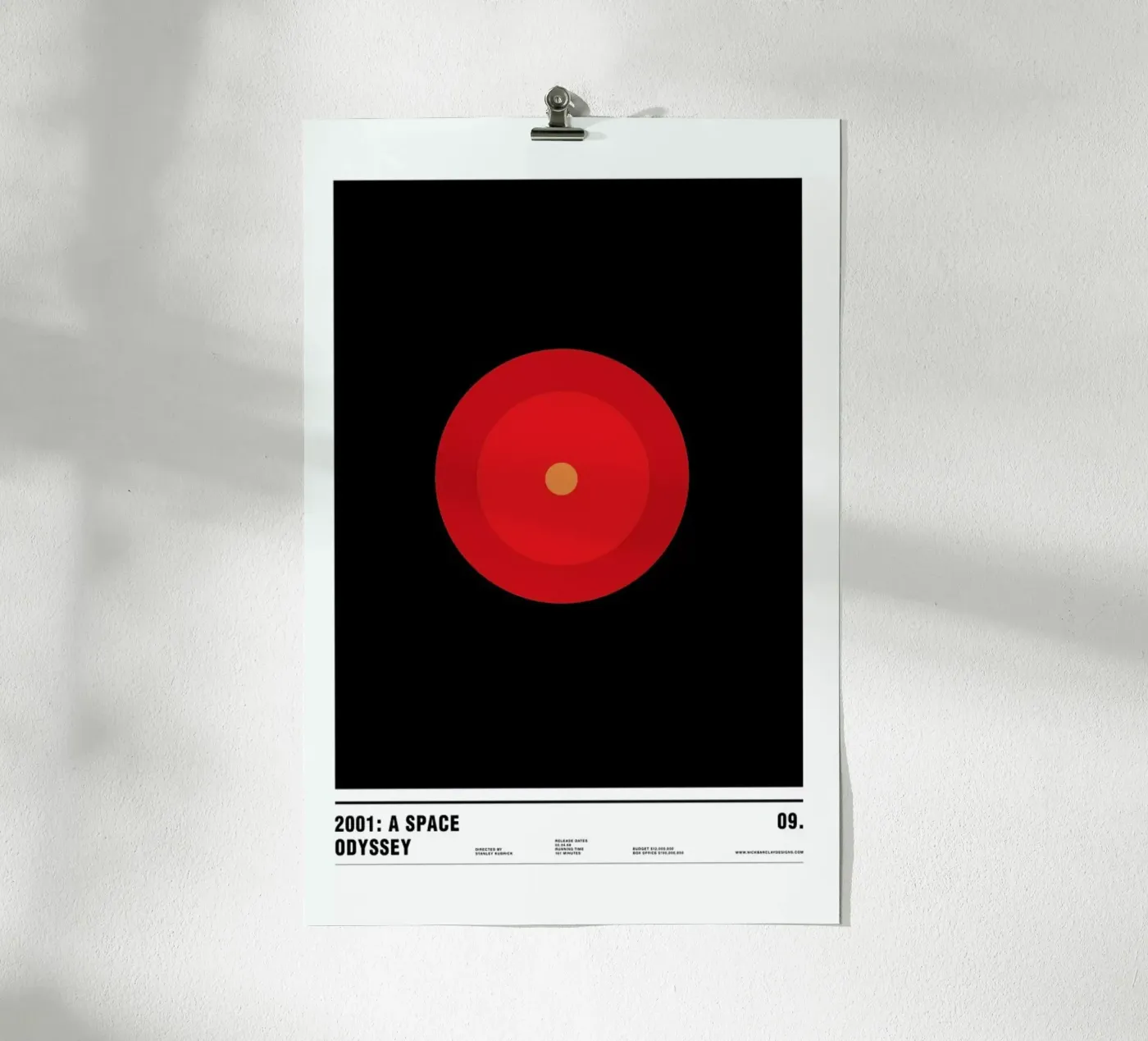 2001 A Space Odyssey poster da Nick Barclay