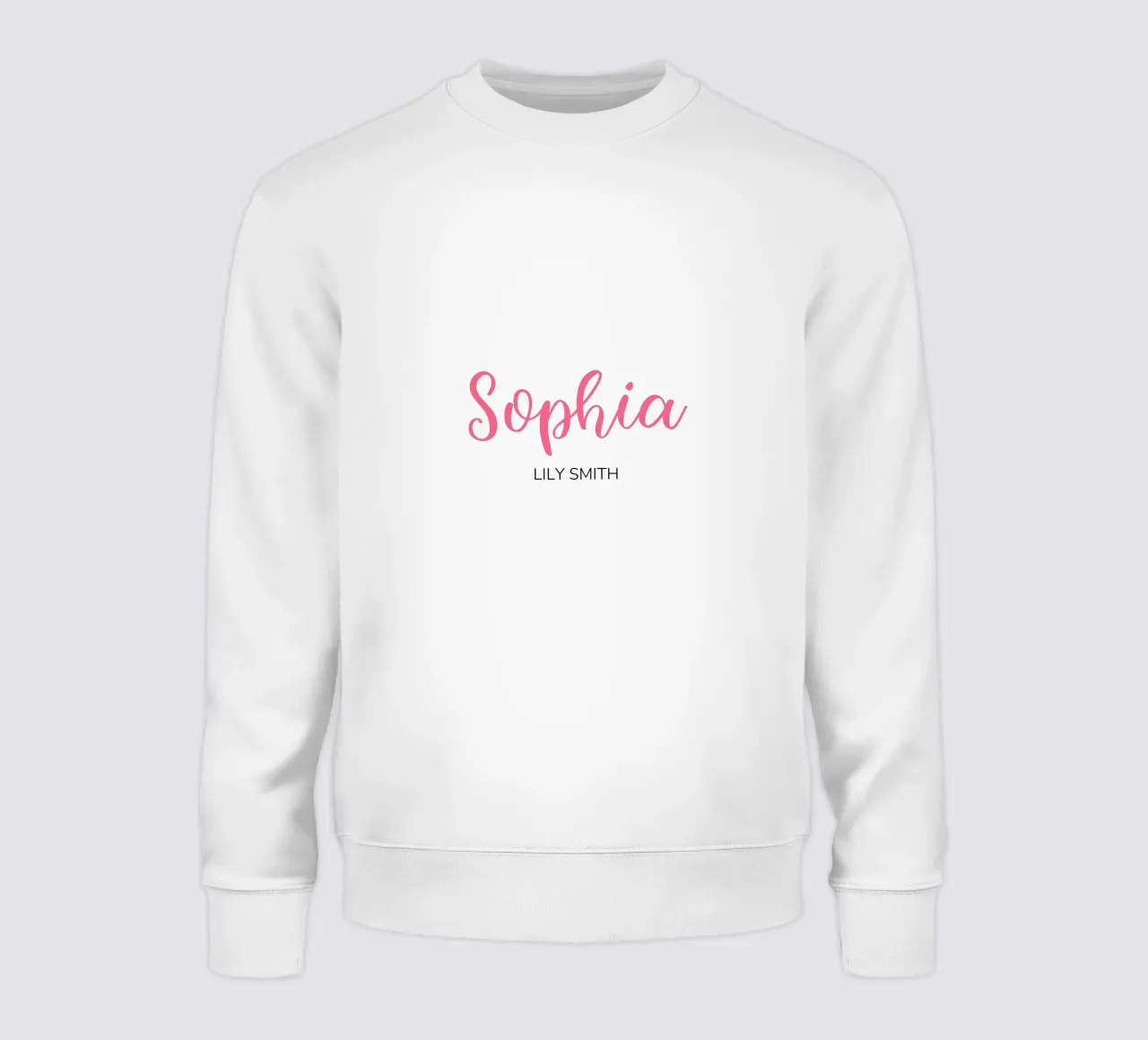 Personalisierte Initialen & vollständiger Name Sweatshirt von Shark Printables