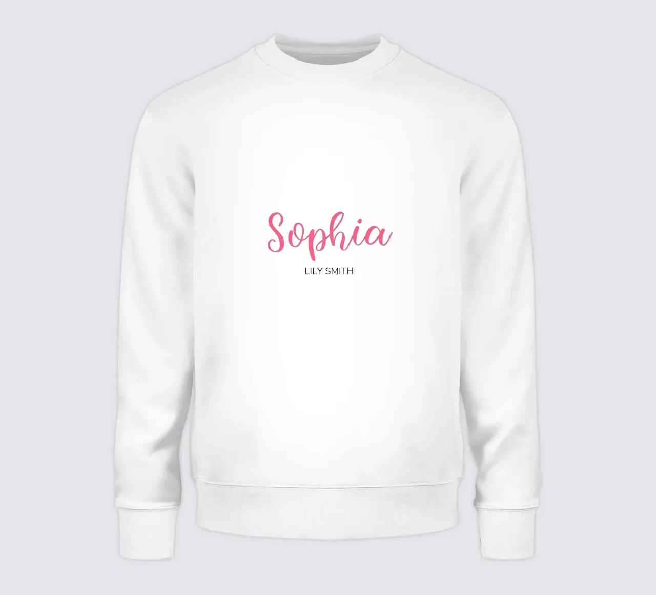 Gepersonaliseerde initialen & volledige naam sweatshirt van Shark Printables