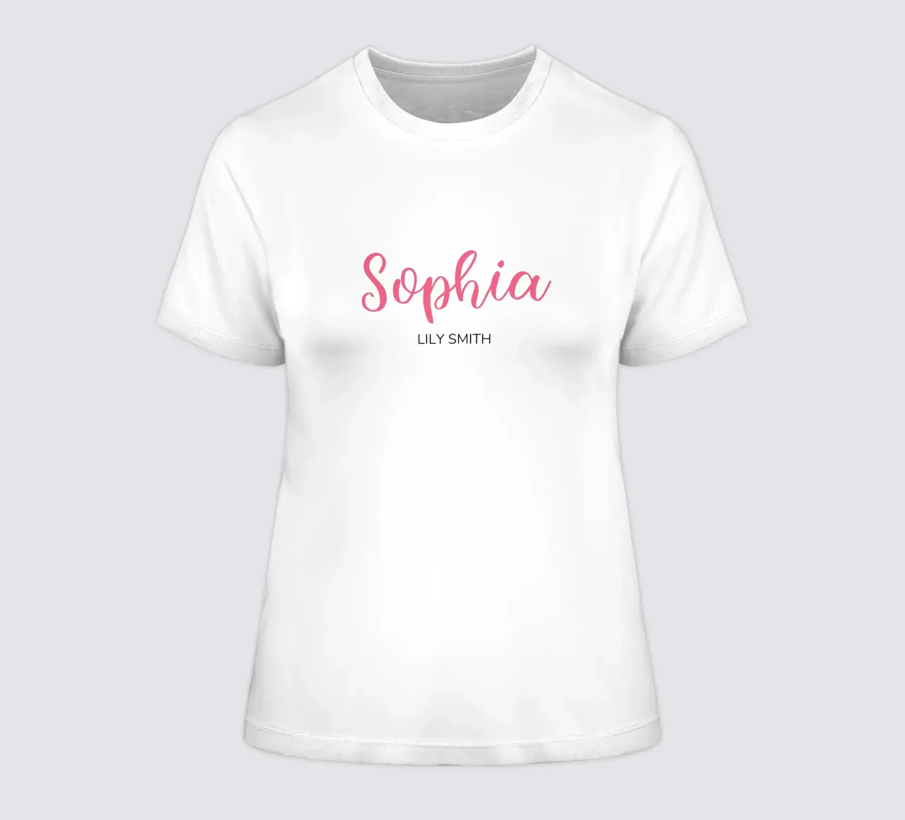 Personalisierte Initialen & vollständiger Name Frauen T-Shirt von Shark Printables