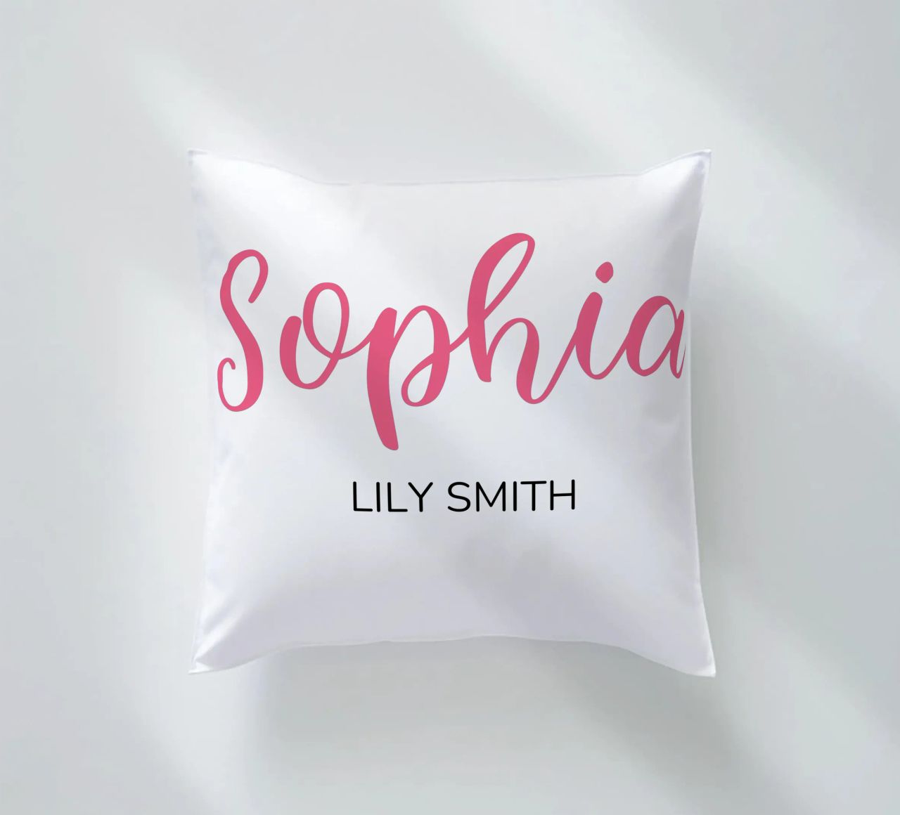 Personalized Custom Initial & Full Name decorative cushion by Shark Printables