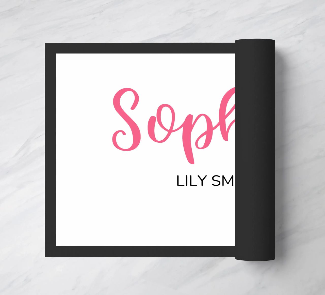 Personalized Custom Initial & Full Name doormat by Shark Printables