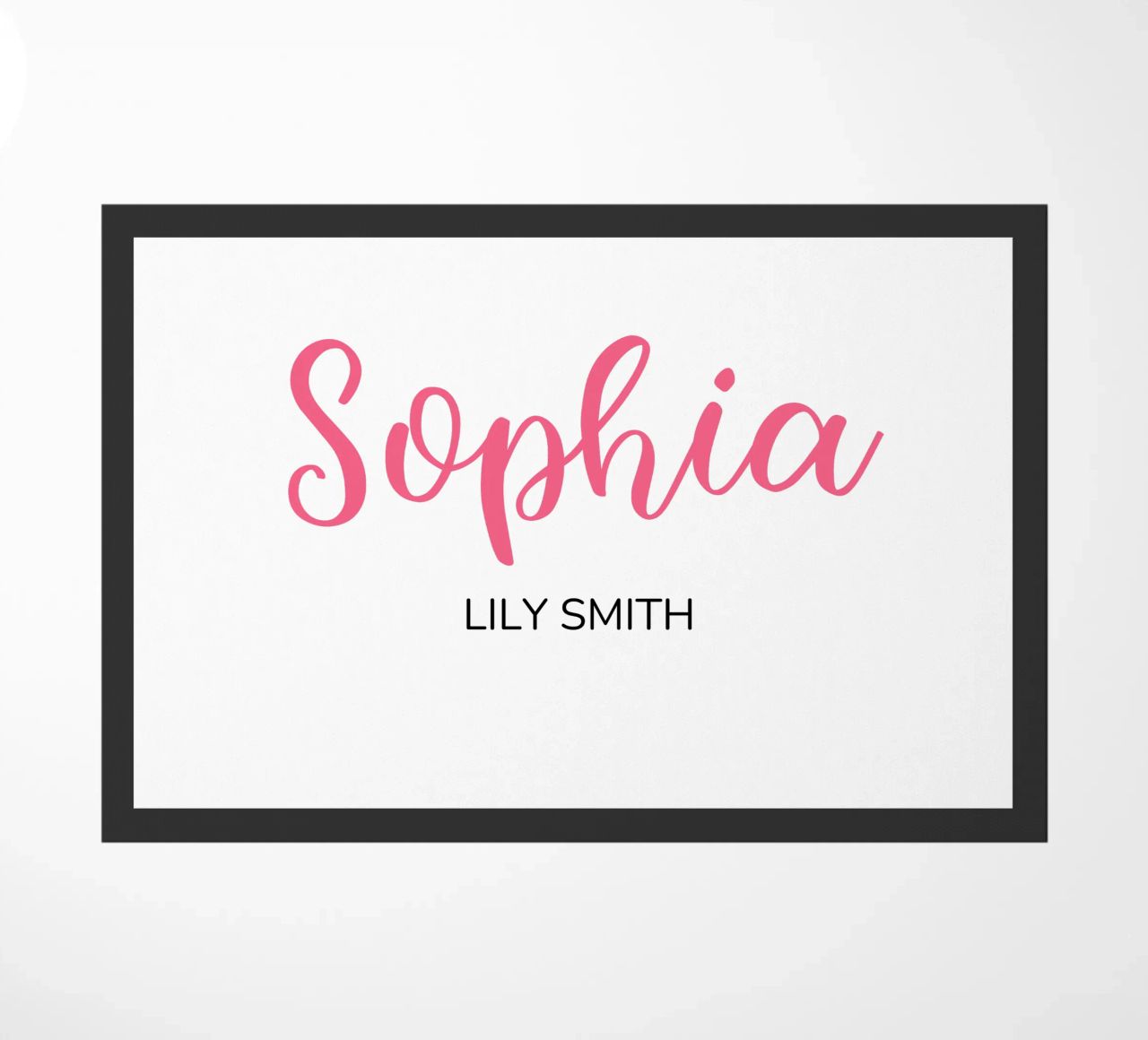 Personalized Custom Initial & Full Name doormat by Shark Printables