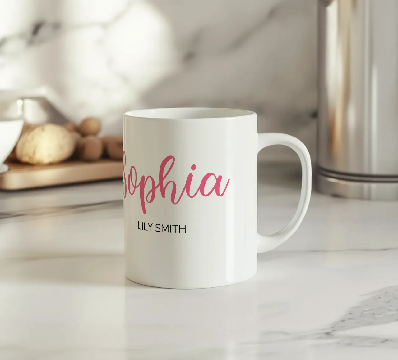 Personnalisé Initiales et nom complet mug en céramique de Shark Printables