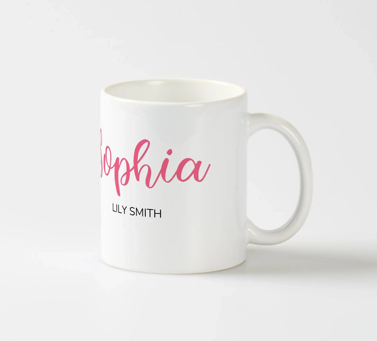 Personalized Custom Initial & Full Name ceramic mug by Shark Printables
