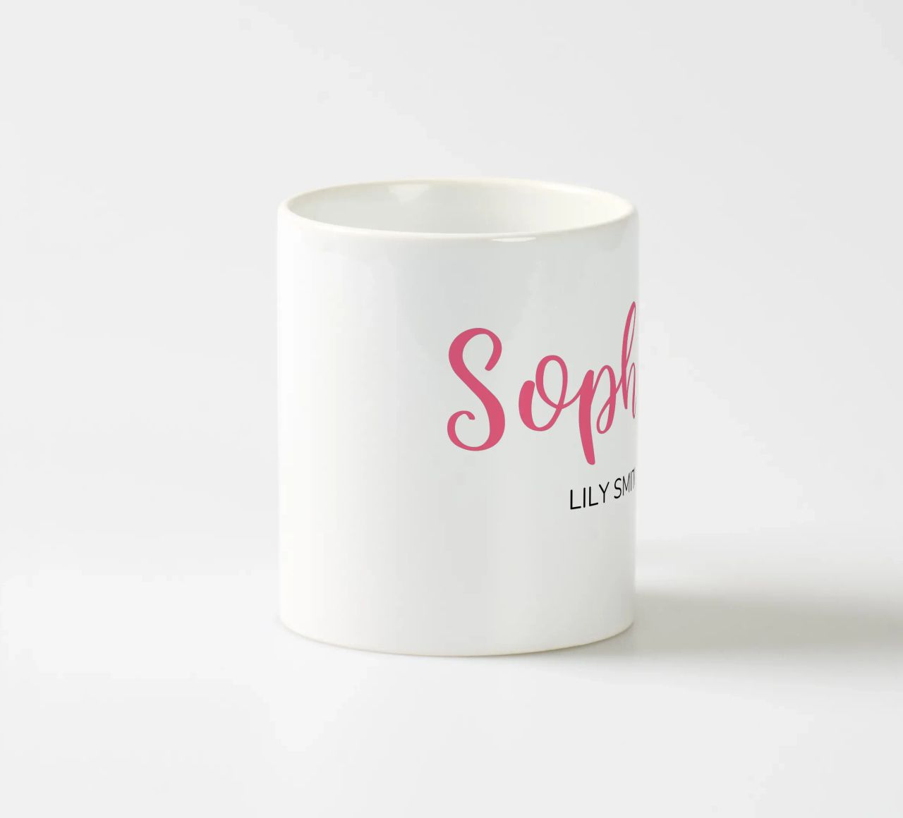Personalized Custom Initial & Full Name ceramic mug by Shark Printables