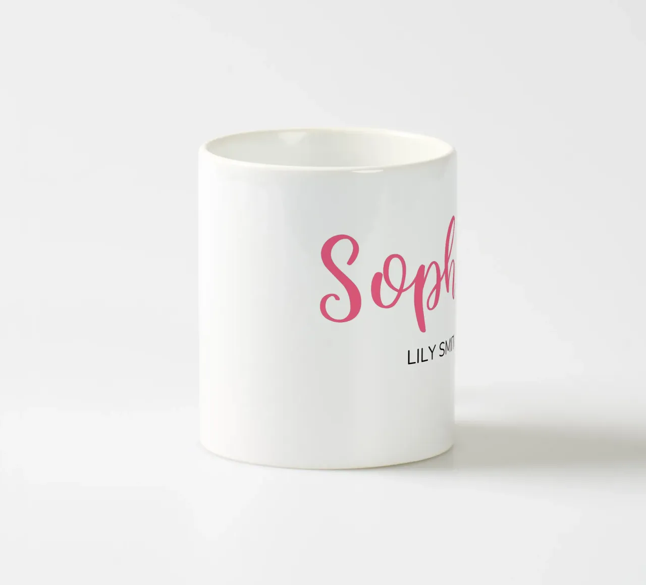 Personnalisé Initiales et nom complet mug en céramique de Shark Printables