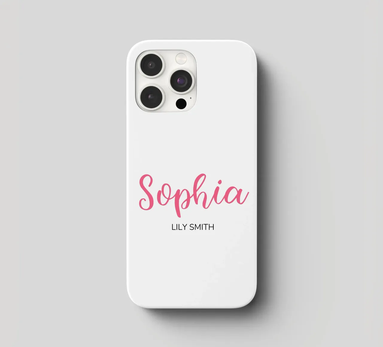 Personalisierte Initialen & vollständiger Name iPhone Hülle von Shark Printables