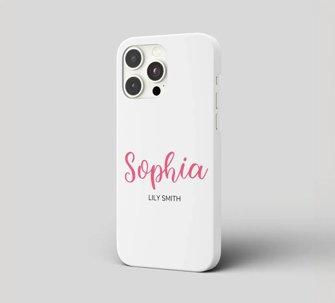 Personalisierte Initialen & vollständiger Name iPhone Hülle von Shark Printables