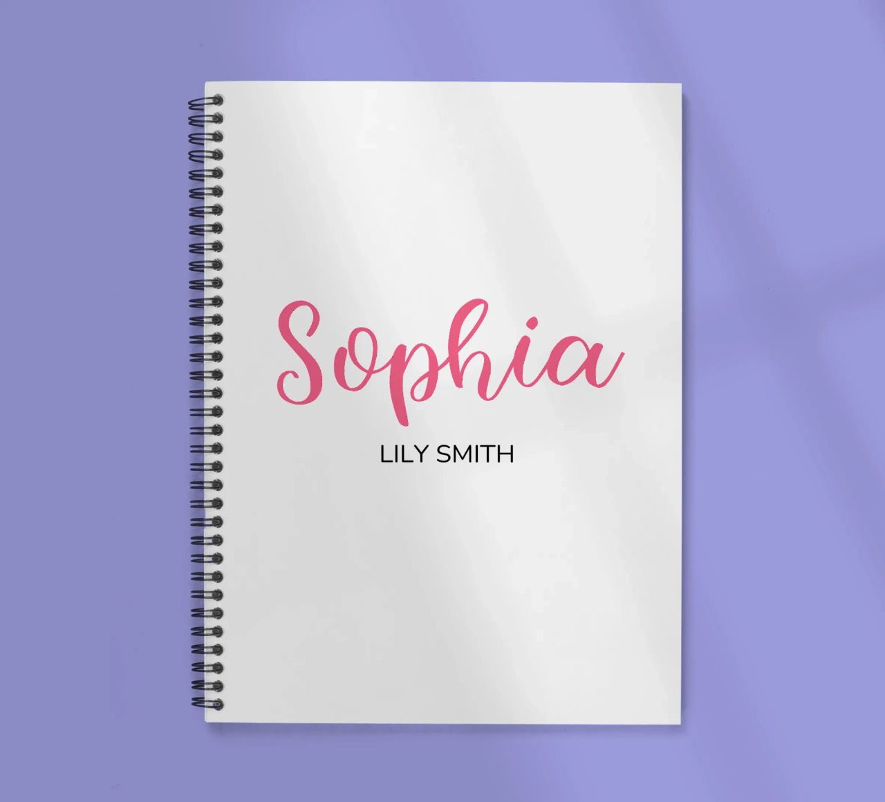 Personalized Custom Initial & Full Name spiral notebook by Shark Printables