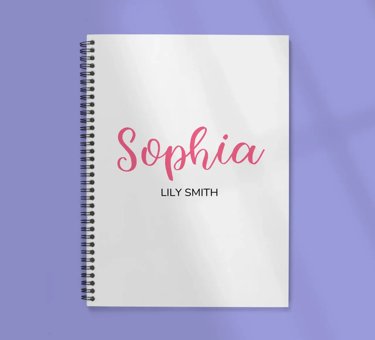 Personalisierte Initialen & vollständiger Name Ringbuch von Shark Printables