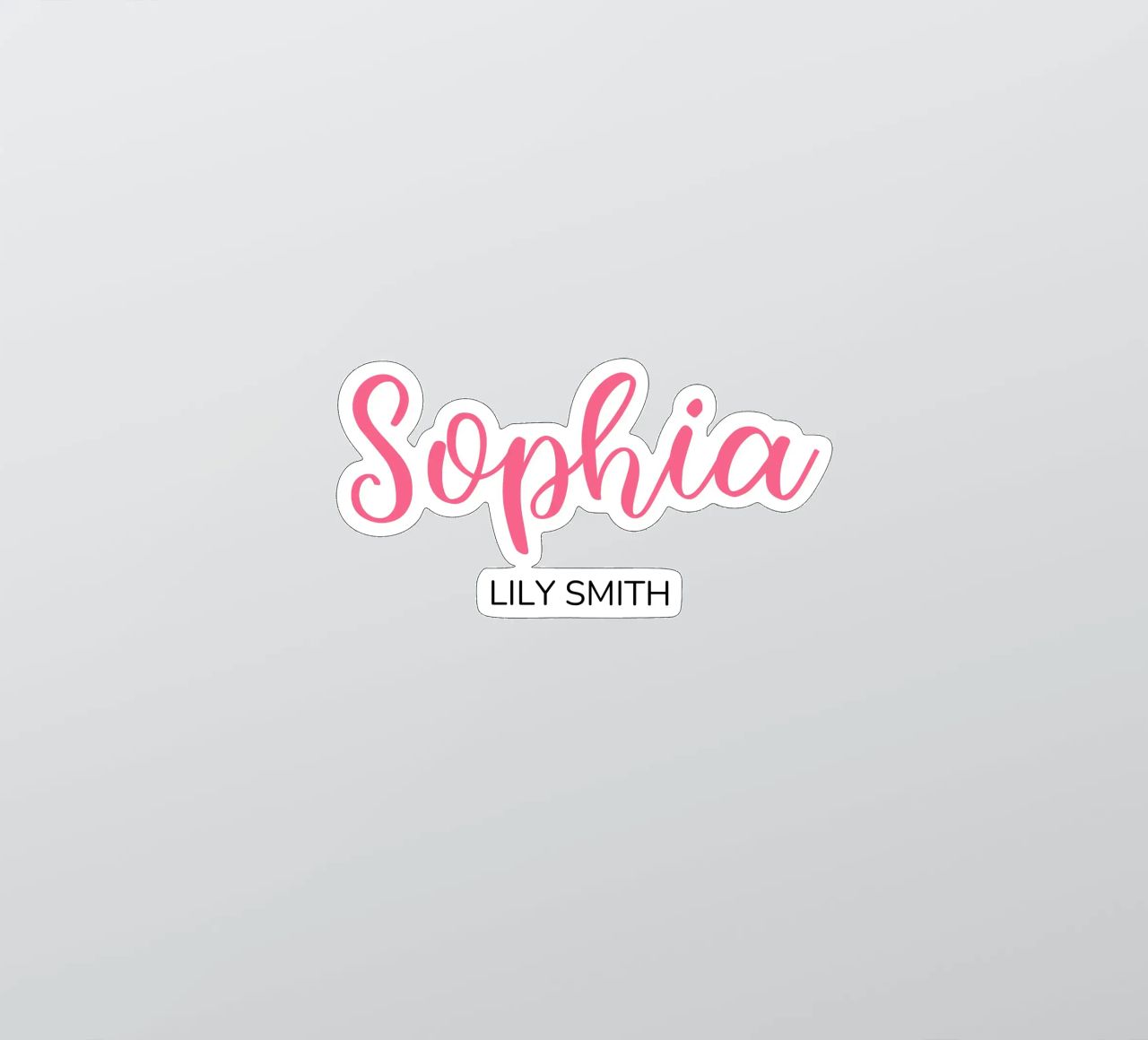 Personalized Custom Initial & Full Name sticker by Shark Printables
