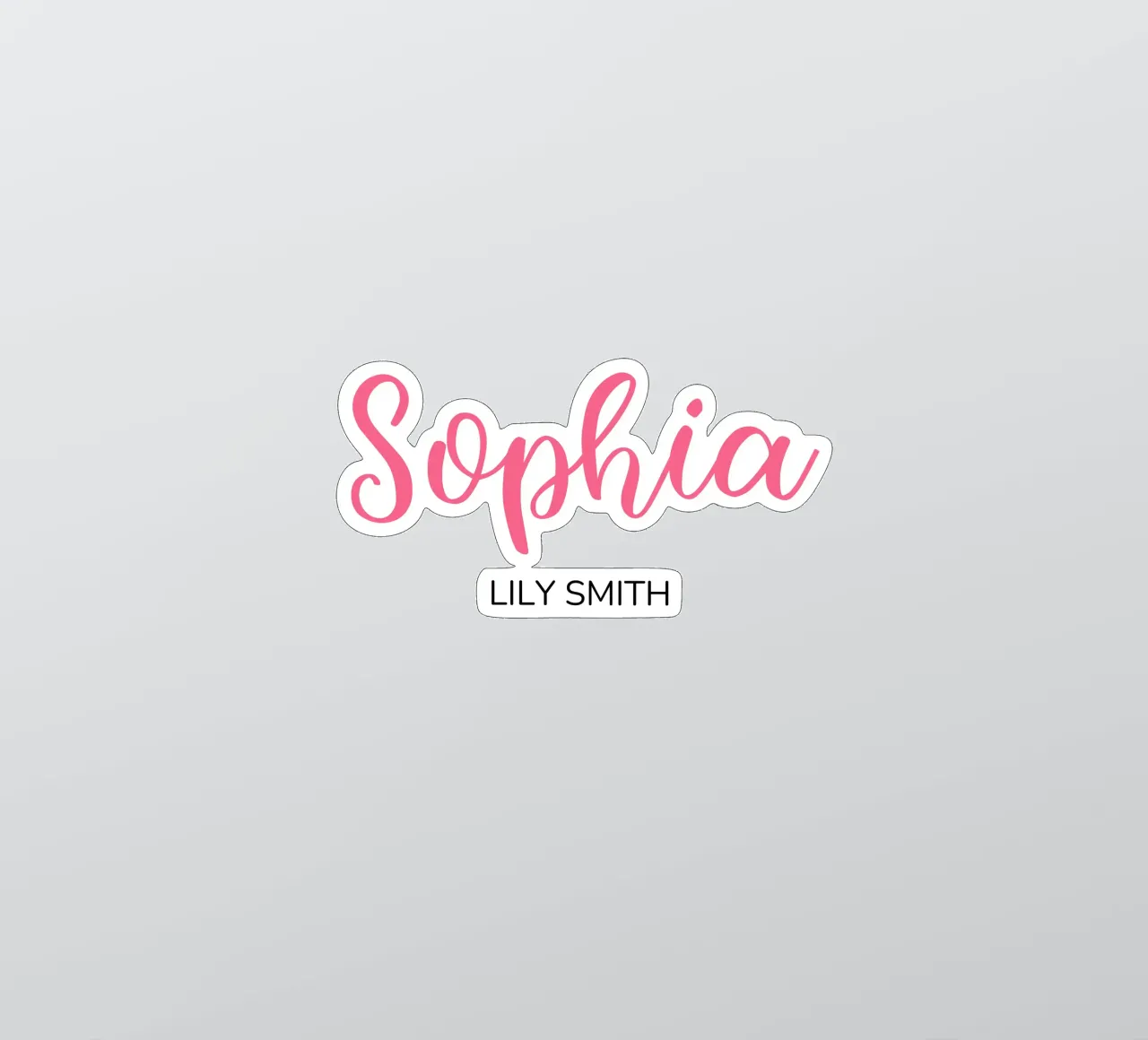 Personalized Custom Initial & Full Name sticker by Shark Printables